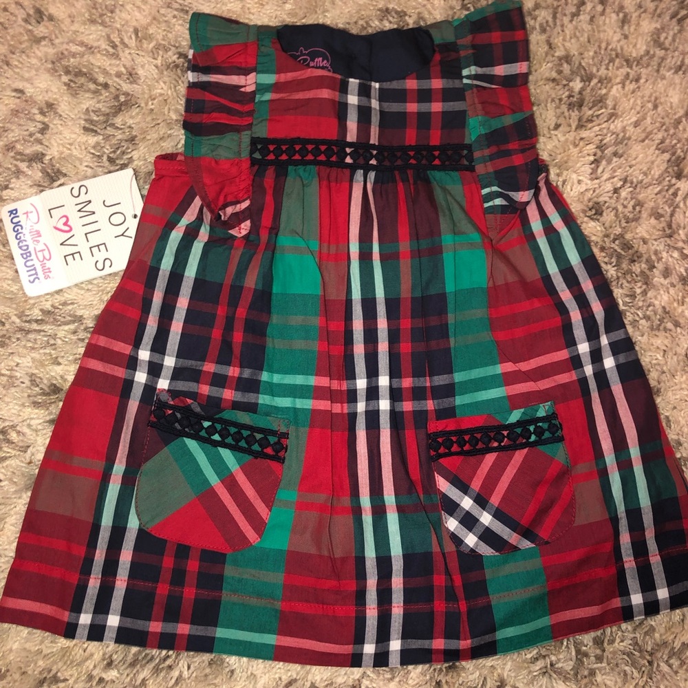 Ruffle Butts Plaid Dress 18-24 months - $25 OBO